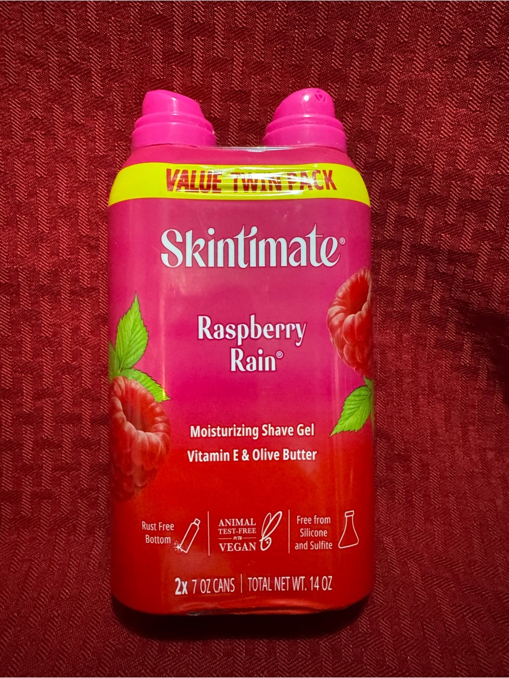 Skintimate Raspberry Rain Moisturizing Shave Gel